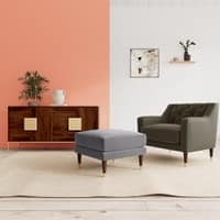 Pritchar Ottoman Color in Dark Grey