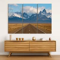 Truss Brown Blue Pieces Canvas Wall Prints Canvas Wall Prints Set of 3 Multicolor Matte