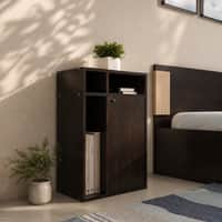 Chiyo Engineered Wood Bedside Table in Wenge Finish