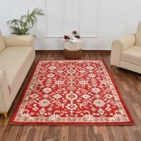 Multicolor Traditional Machine Made Polyester 3 X 5 Feet Carpet
