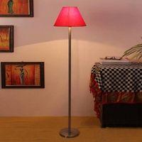 Deance Red Cotton Shade Floor Lamp