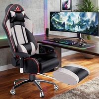 ASE Gaming Gold Series With Footrest Gaming Chair (Grey)