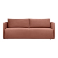 Vantella 3 Seater Fold Out Sofa Cum Bed In Pink Colour