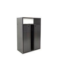 Ren Engineered Wood Bedside Table in Wenge Finish