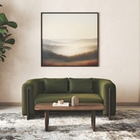 Reno 2 Seater Fabric Sofa In Deep Olive Velvet Colour