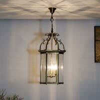 Moorgate 3 Light Dual Mount Ceiling Pendant in Antique Brass