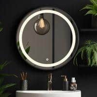 Aluminium LED Circle Decorative wall mirror by elegant arts and frames (Mirror size 600 mm)