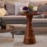 Metalsmith Solid Wood Side Table in Natural Finish
