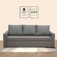 Akron 3 Pull Out Sofa Cum Bed In Grey Colour