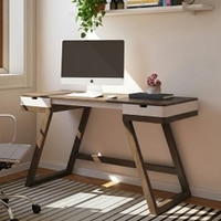 Truman Study Table Creamy Crust in Danish Walnut Finish