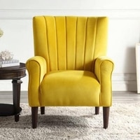 Maxo Accent Chair in Yellow Colour