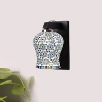 Devansh Solid Wood Electric Wall Light in Brown Colour with Multi Shade Count of 1 Light
