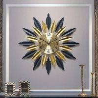 Black and Golden Designer Metal Wall Clock