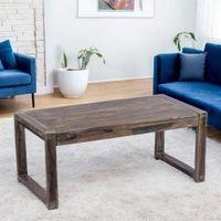 Hamstreet Sheesham Wood Coffee Table In Antique Grey Finish