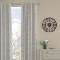 Finn Geometric Pack of Single Regular Long Door Curtain
