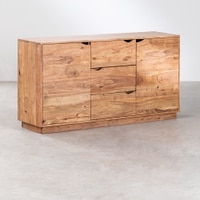 Ruben Solid wood Mango Sideboard with 2 Door & 3 Drawer in Natural Finish