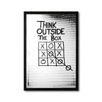 The Castle Decor Think Outside The Box Motivational Wall Art 8x12 Inch