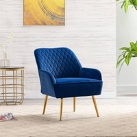 Ellie Accent Chair in Navy Blue Colour