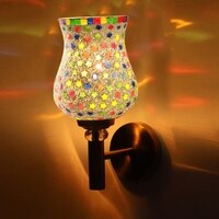 Devansh Metal Electric Wall Light in Gold Colour with Multi Shade Count of 1 Light