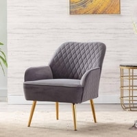 Ellie Accent Chair in Grey Colour