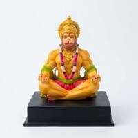 Devotional Divine Serenity Hanuman Statue in Multicolor Colour