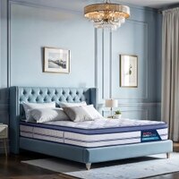Strength Plus - Doctor Recommended 5 Zone Dual Density Orthopedic Support layer High Density Coir Memory Foam Mattress (75 x 72 in, 8 Inches)