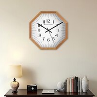 Distinct Arabic Indices Wooden Wall Clock