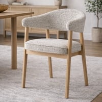 Beechcraft Solid Wood Dining Chair in Light Brown Colour