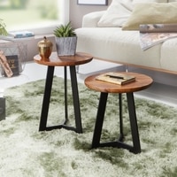 Avry Solid Wood Nested Tables