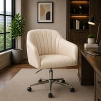 Doe Buck Colm Modern Beige Leatherette Office Chair