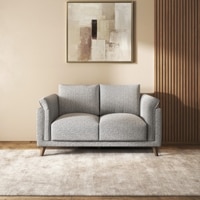 Diana 2 Seater Fabric Sofa In Grey Colour