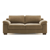 Esquel Luxe 3 Seater Fabric Sofa in Fawn Velvet Colour