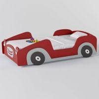 Street Car Engineered Wood Bed in Red Colour