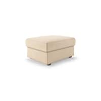Apollo Compact High Back Ottoman Fabric Sofa in Birch Beige Colour