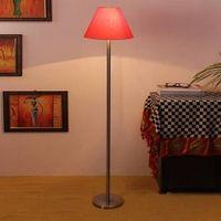 Deance Orange Cotton Shade Floor Lamp