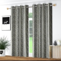 Texture Print Pack of 2 Pieces Room Darkning Window Curtains