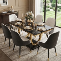 Opulance Metal Dining Table Set