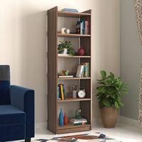 Megan Engineered Wood Bookshelf in Classic Walnut Finish