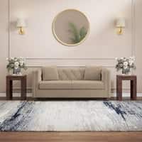 Windsor Premium 2 Seater Fabric Sofa in Biscuit Velvet Colour