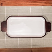 Ireka Home Chill Out Wooden Serving Tray with Enamel