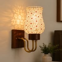 Devansh Metal Electric Wall Light in Black Colour with Multi Shade Count of 1 Light
