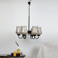 Devansh Gold Antique Wall Mounted Lamp With Beige Jute Shade