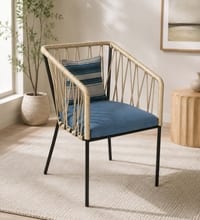 Patio Lounge Chair In Black Finish