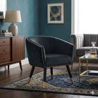 Scandinavian Deniz Lounge Chair Gold Finish