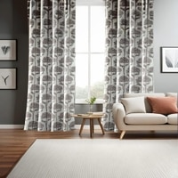 Tree Print Pack of 2 Pieces Room Darkning Window Curtains