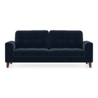 Verona Sofa Set (Colour: Sea Port Blue Velvet, Seater: 3+2+1)