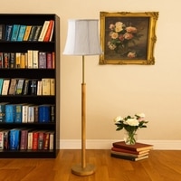 Devansh Wood & Metal Floor Lamp