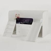 Playdate Engineered Wood Box Storage Bed in White Colour