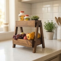 Louisa Wooden Kitchen Countertop Organiser