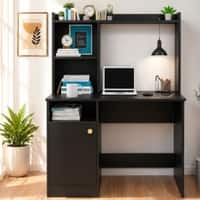 Spydercraft Indus Modern Study Table in Black Finish
